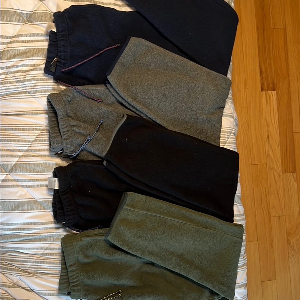 Patagonia Synchilla Black, Gray, Navy, and Army Green Fleece Sweatpants